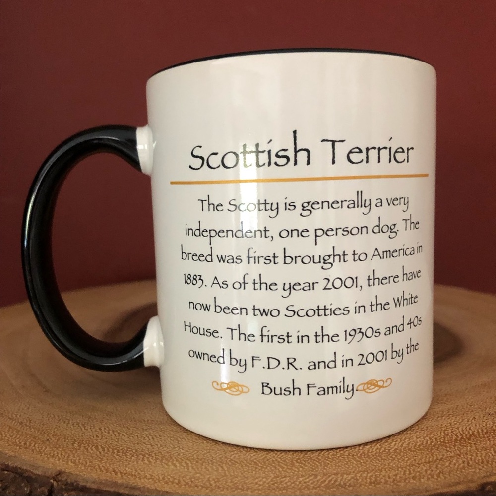 👛 (ANY 2/$20) ROSALINDE 12oz Capacity Mug Scottish Terrier Theme